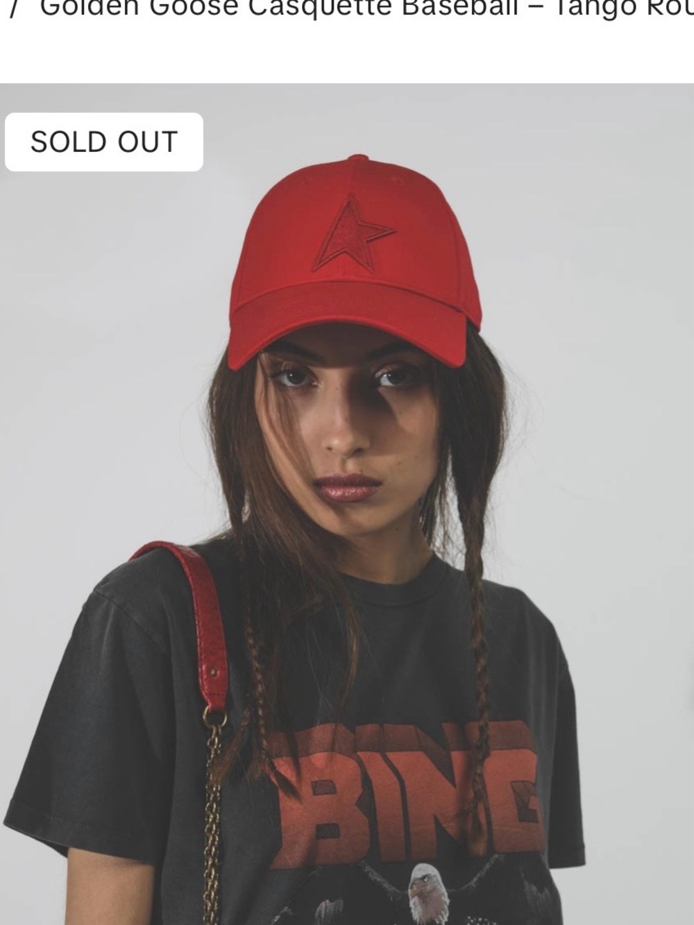 Golden Goose Tango Red Star Cap